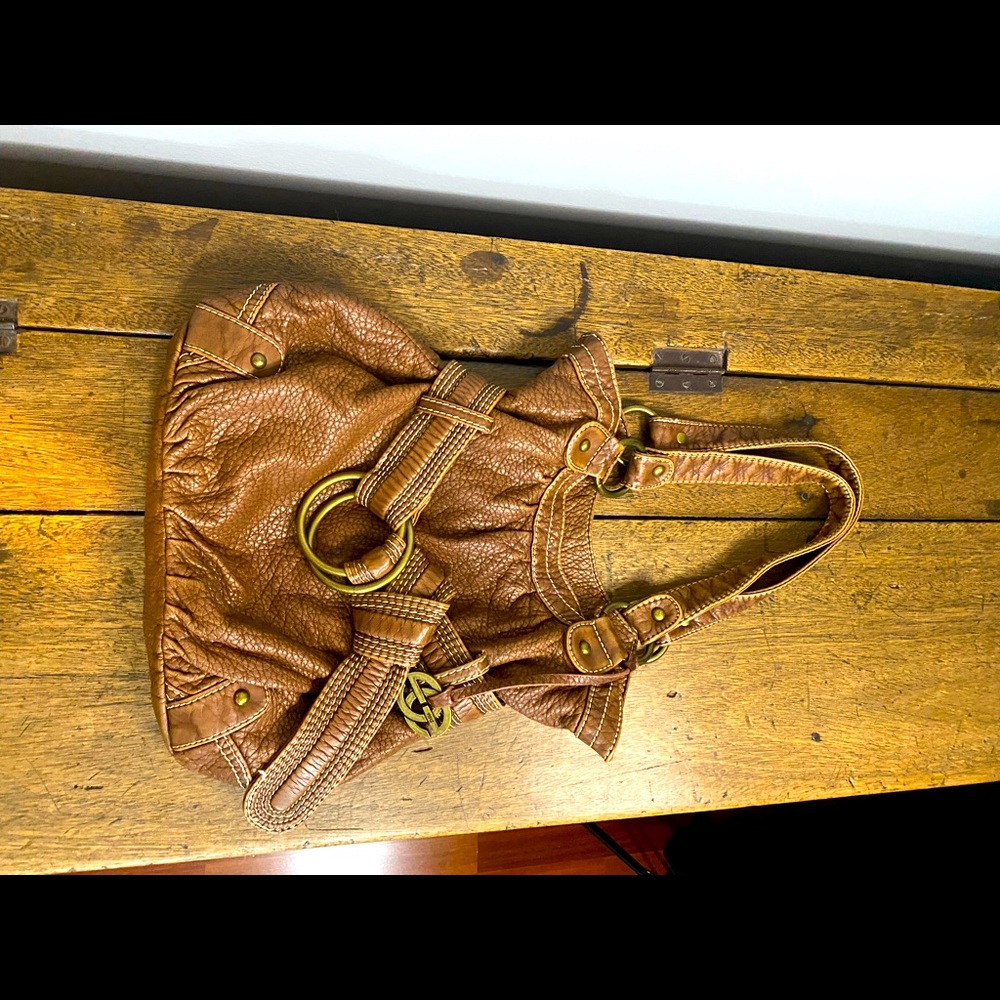 Vintage brown faux leather purse Red By Marc Ecko